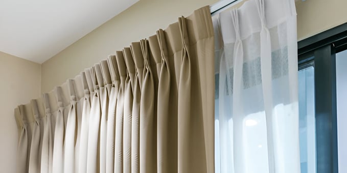 pleated curtains
