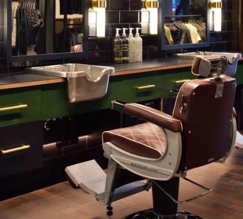 Distintic approach to barber shop retail, Steele Barber + Spa - Seattle