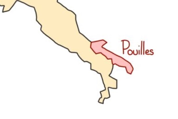 Carte de l'Italie 