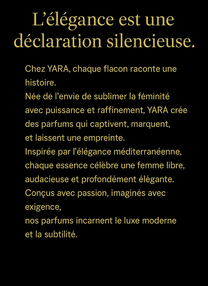 L’élégance est une déclaration silencieuse – citation YARA