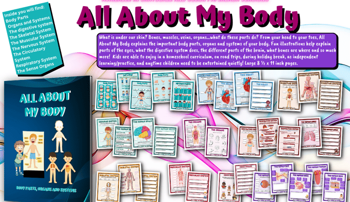 All About My Body explains the important body parts, organs and systems of your body.