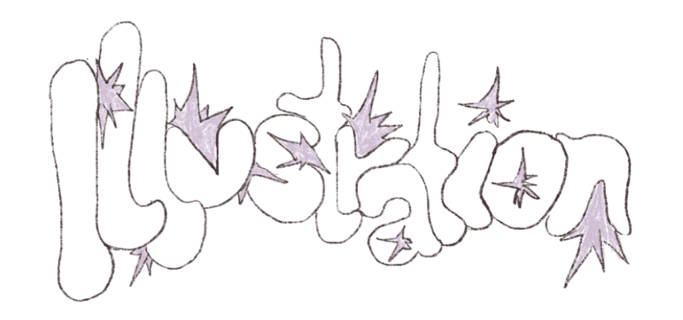 Illustration Handwritten Text Image Header