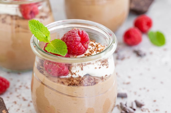Chocolate raspberry mousse