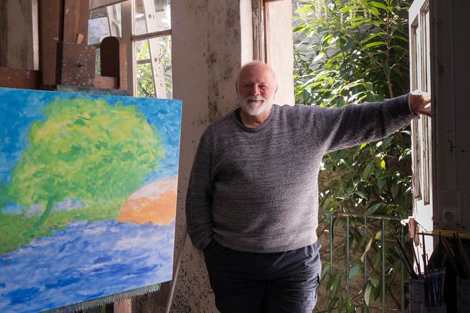 Jacki MARÉCHAL dans son atelier