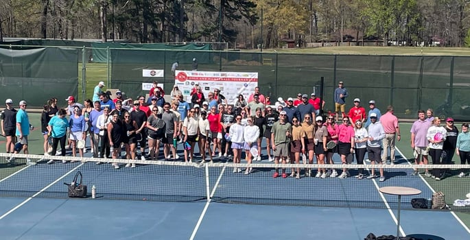 pickleball players at tournament