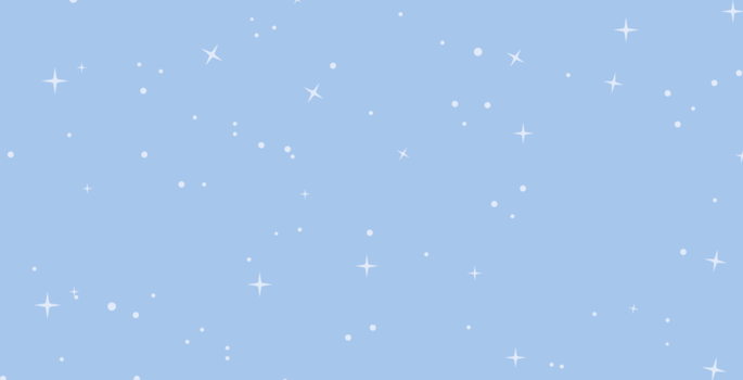 a shower of stars