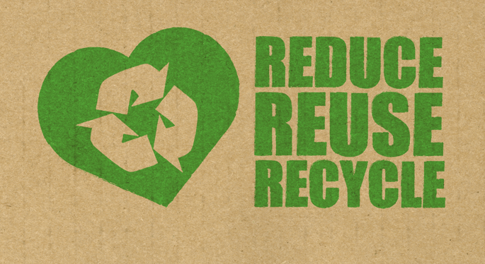 Reduce, reuse, recycle graphic