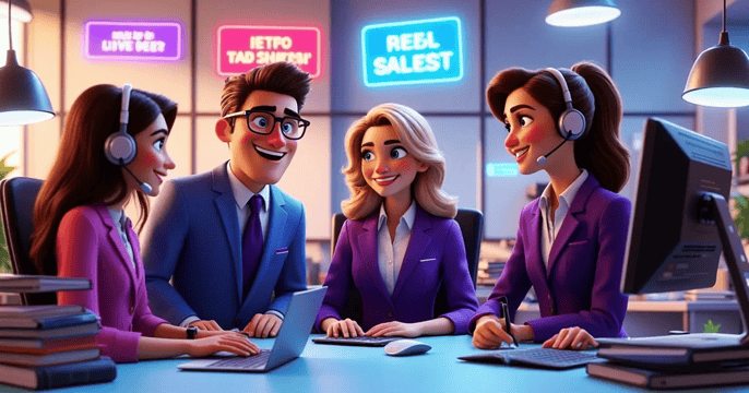 Atención al cliente innovadora: Equipo profesional brindando un servicio excepcional con tecnología