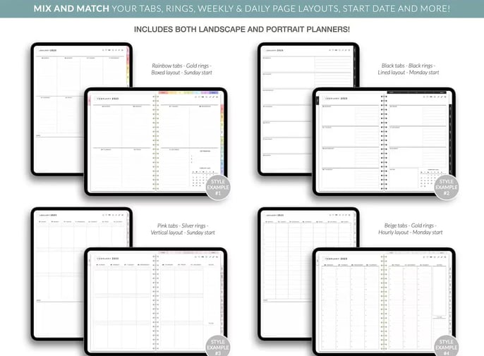 Digital Planner TEMPLATES, Goodnotes Planner, iPad Planner, Notability Planner, Dated