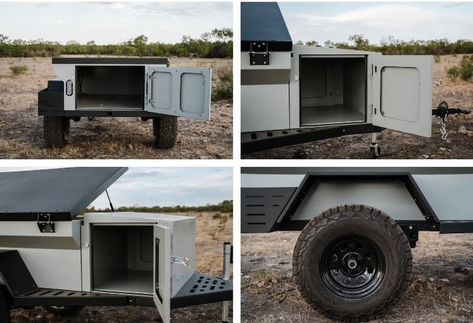 customize rustic mountain overlanding trailer in Texas