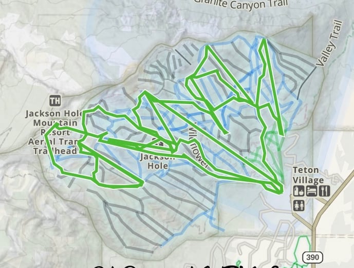 Lance track at Jackson Hole