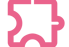 a pink square shaped object with a square shaped object