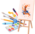 "Icon representing painting tuition availability with a paintbrush and canvas."