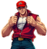 a man in a red shirt and a red hat, davpreec