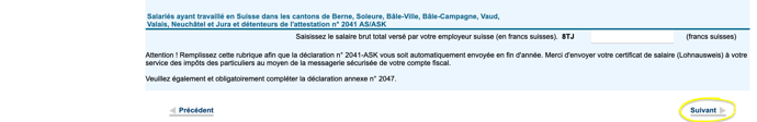 déclaration impot sur le revenu