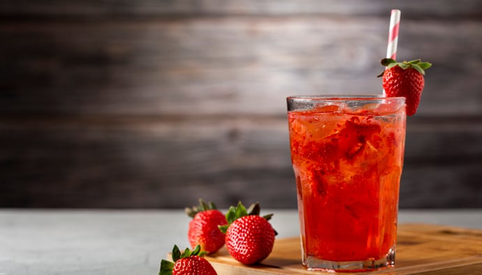 strawberry coconut mocktail