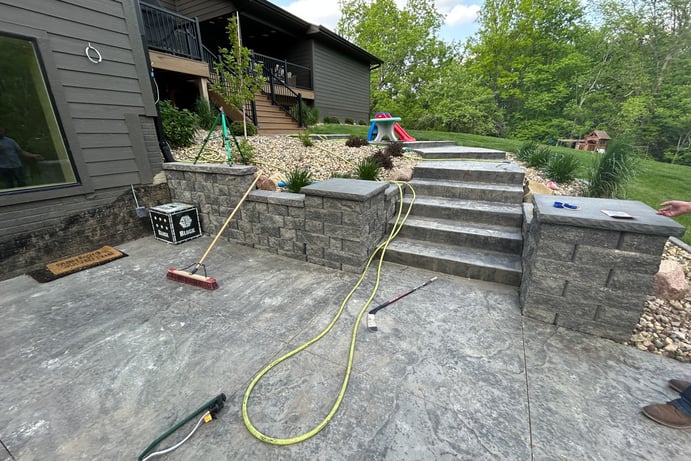concrete patio in lakewood, co