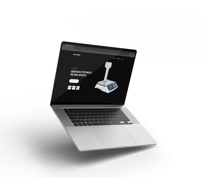 Mockup pagina web balanzar
