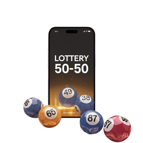 a phone with lottery lottery balls on it
