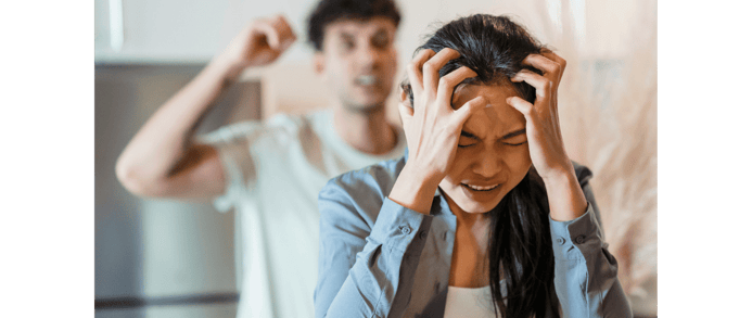 couple arguing, insecure attachment