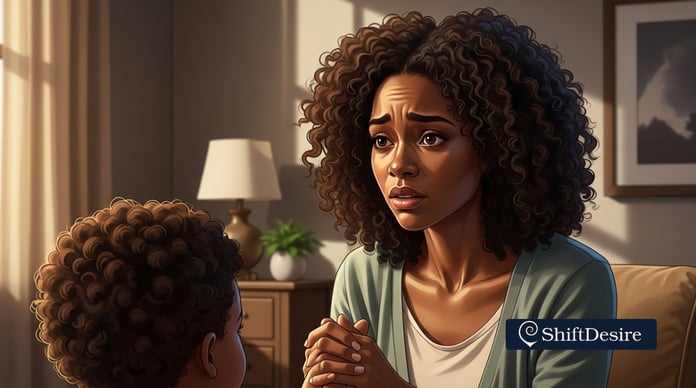 mother sad