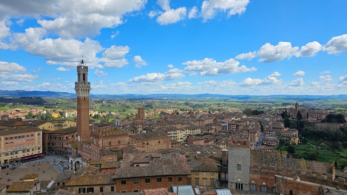 the City of Siena Italy in tuscany