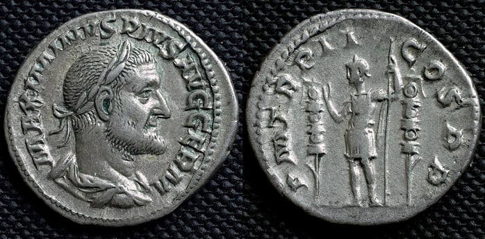 denario de maximino el tracio