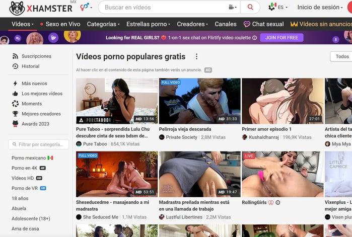 xhamster Übersicht