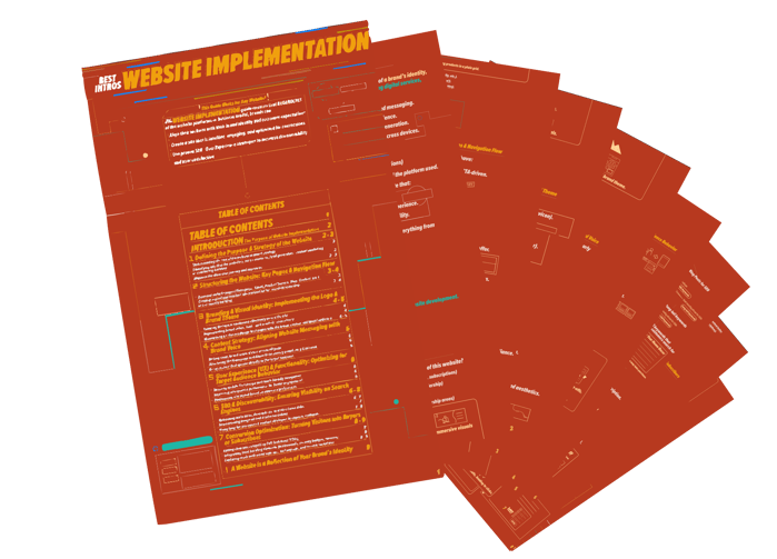 Preview of Website implementation PDFs on how to set up online stores