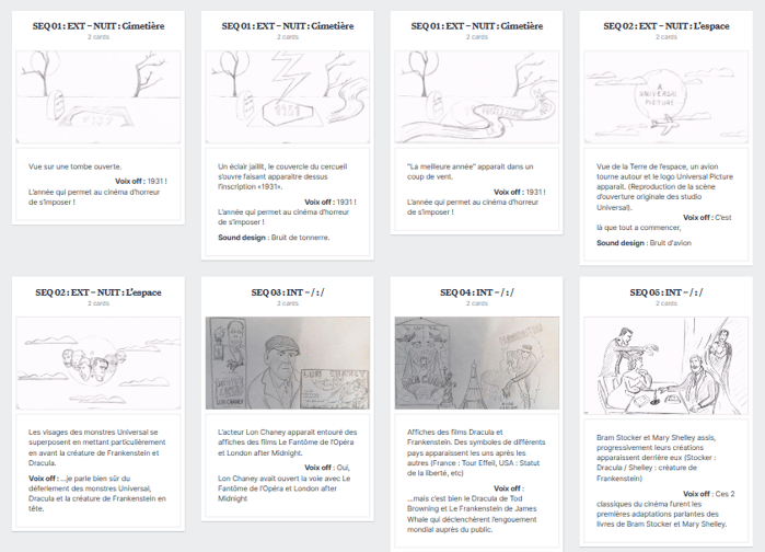 storyboard du film "1931"