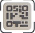 QR Code estilizado usado para acesso rápido ao mini site da Ajot Site, ideal para cartões, embalagen