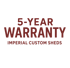 5-YEAR WARRANTY