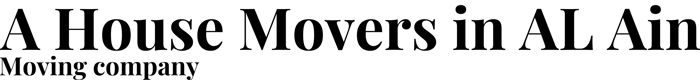 A House Movers in AL Ain logo