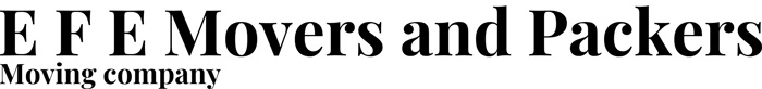 E F E Movers and Packers logo
