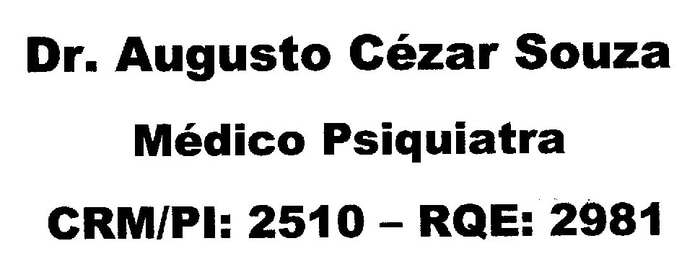 Dr. Augusto Cézar Souza - Médico Psiquiatra - CRM/PI: 2510 - RQE: 2981 - Médico Especialista logo