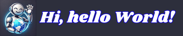 Hi, hello World! logo