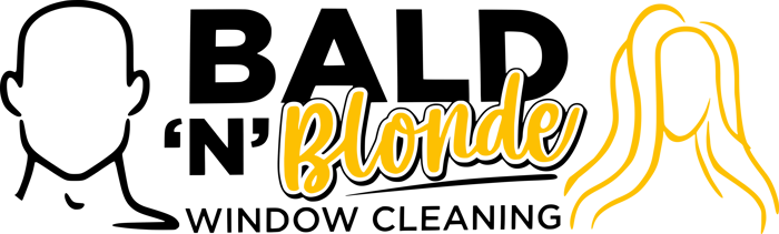 BALD 'N' Blonde Window Cleaning logo