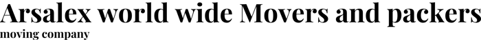 Arsalex world wide Movers and packers logo