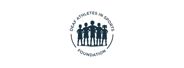 Deaf Athletes in Sports Foundation logo