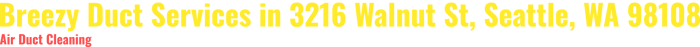 Breezy Duct Services in 3216 Walnut St, Seattle, WA 98108 logo