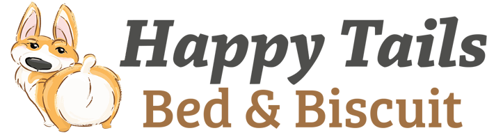 Happy Tails Bed and Biscuit logo