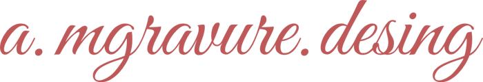 a.m gravure design logo