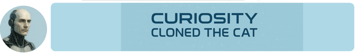 Curiosity Cloned The Cat logo