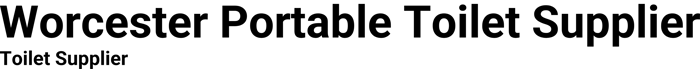 Worcester Portable Toilet Supplier logo