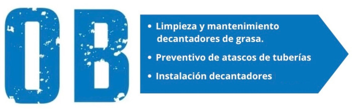 OB limpieza, mantenimiento e intalación de decantadores de grasa logo