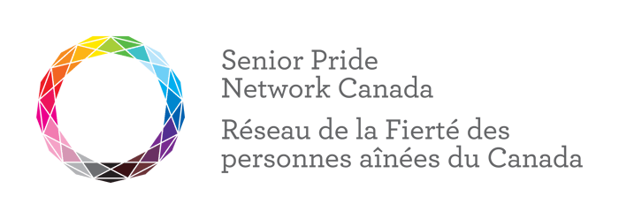 Senior Pride Network Canada/Réseau de la Fierté des Aîné·e·s du Canada (SPNC/RFAC) logo