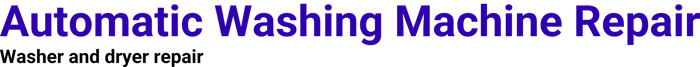 Automatic Washing Machine Repair logo