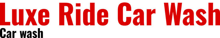 Luxe Ride Car Wash logo
