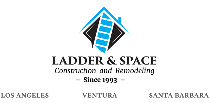 Ladder and Space construction and remodeling logo