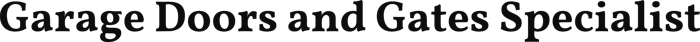 Garage Doors and Gates Specialist logo